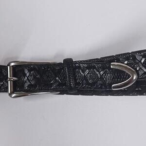 Torino Leather Company Italy &‎ USA Lizard Leather Braided Belt 36